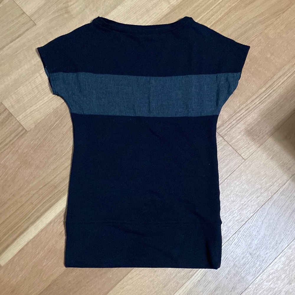 Athleta Energize Black and Gray Tunic Top Shirt Dress size XS